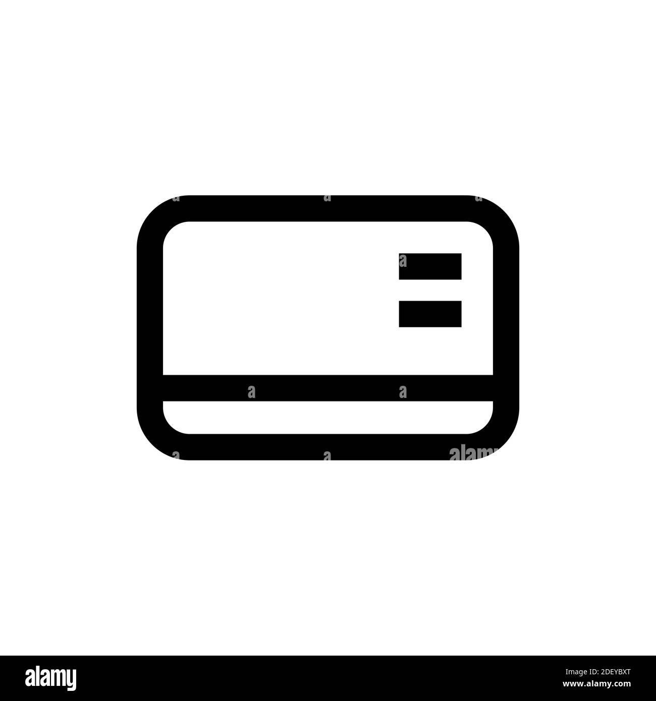 Icône Contour. Emblème de carte de crédit. Illustration vectorielle Illustration de Vecteur