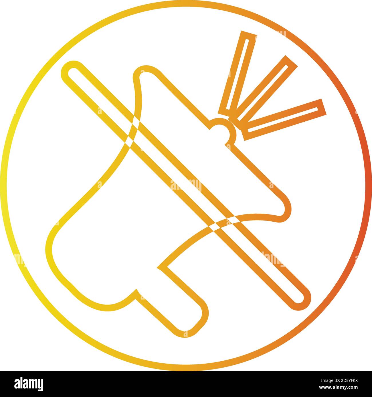 Couper le son en icône de style ligne, signe vectoriel vintage, pictogramme de style contour isolé sur blanc. Symbole de coupure du son du haut-parleur, illustration du logo. Contour modifiable Illustration de Vecteur