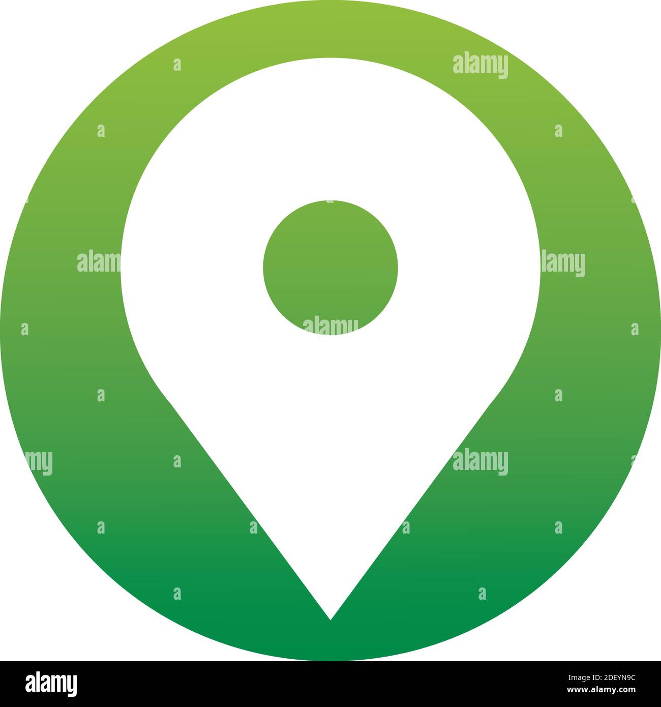 Icône du pointeur de carte. Symbole de position GPS. Style plat. Vektor EPS 10. Icône d'un ensemble Illustration de Vecteur