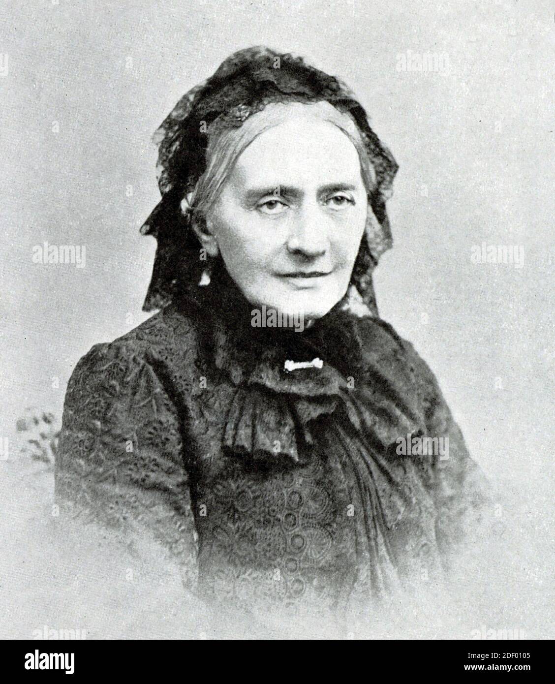 CLARA SCHUMANN (1819-1896) compositeur allemand, pianiste et professeur de piano, vers 1890. Banque D'Images