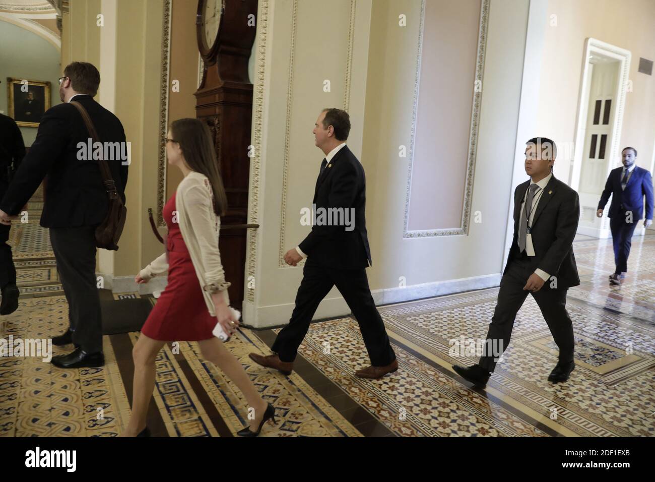 Adam Schiff (D-CA), directeur de la Chambre des représentants, se présente pour les arguments d'ouverture du procès pour destitution du président Donald Trump à Capitol Hill à Washington le 22 janvier 2020. Photo de Yuri Gripas/ABACAPRESS.COM Banque D'Images