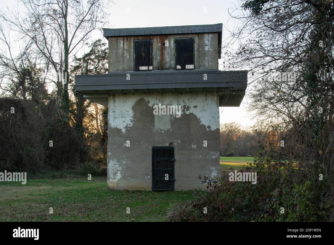 Battery Commander's Station, fort Hunt Park, Alexandria, Virginie Banque D'Images