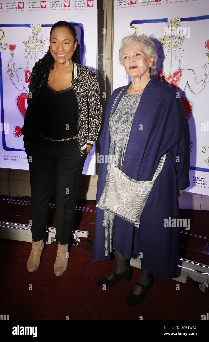 Marie-Christine Barrault et Christine Kelly assistent à la soirée du coeur de Mecenat Chirugie Cardiaque à la salle Gaveau à Paris, France, le 27 janvier 2020. Photo de Denis Guignebourg/ABACAPRESS.COM Banque D'Images