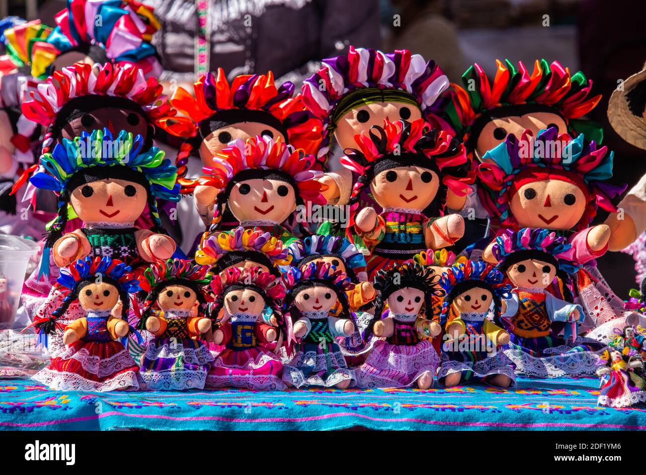 Poupées traditionnelles mexicaines (muñecas de trapo), Bernal, Queretaro, Mexique Banque D'Images