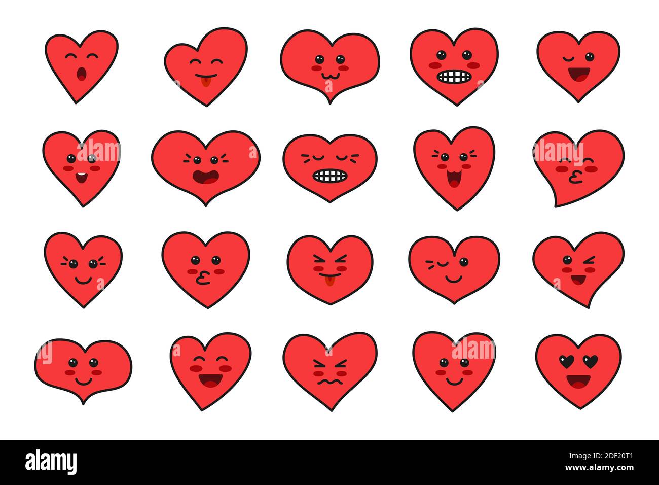 Jeu De Personnages De Dessin Anime En Forme De Coeur Love Red Sign Adorable Collection D Emoticones Style Kawaii L Icone De La Saint Valentin Fait Face Aux Cœurs Illustration Vectorielle Romantique De Style Anime Jeu De Personnages De Dessin Anime En Forme De Coeur Love Red Sign Adorable Collection D Emoticones Style Kawaii L Icone De La Saint Valentin Fait Face Aux Cœurs Illustration Vectorielle Romantique De Style Anime