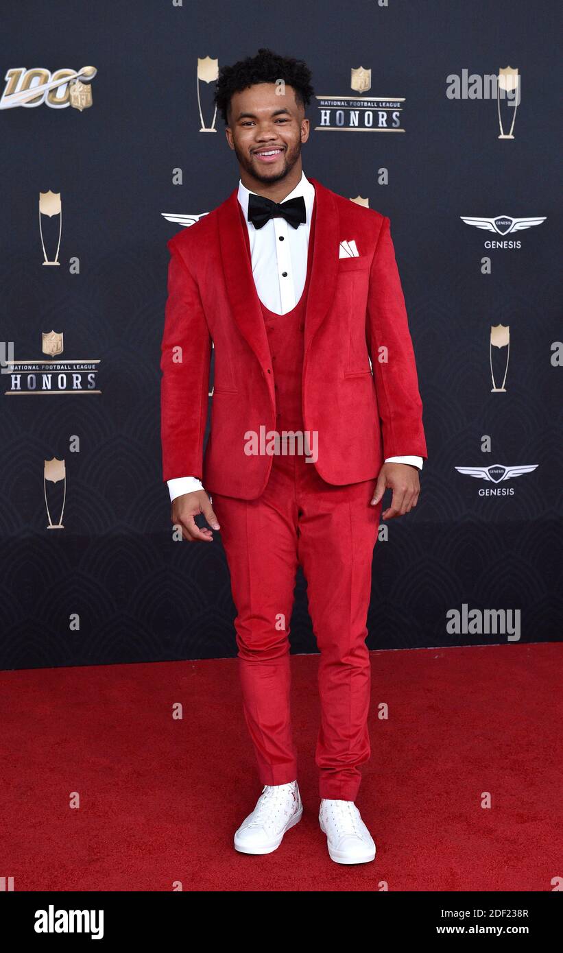 Le 01 février 2020, Kyler Murray participe à la 9e édition annuelle des prix de la NFL au Adrienne Arsht Centre, à Miami, en Floride. Photo de Lionel Hahn/ABACAPRESS.COM Banque D'Images