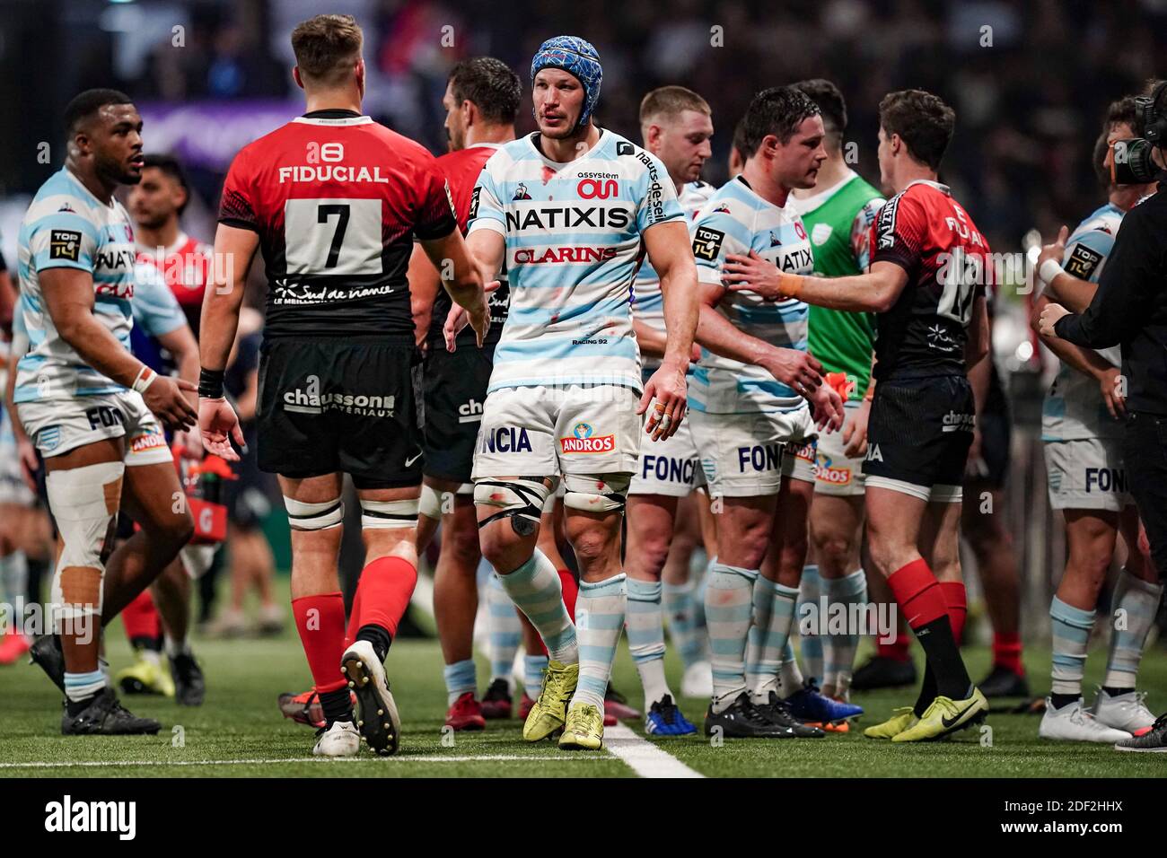 Venceslas Lauret (R92) lors du match DES 14 MEILLEURS joueurs de rugby  entre le Racing 92 et le Stade Toulousain au Paris la Défense Arena, à  Nanterre, en France, le 16 février