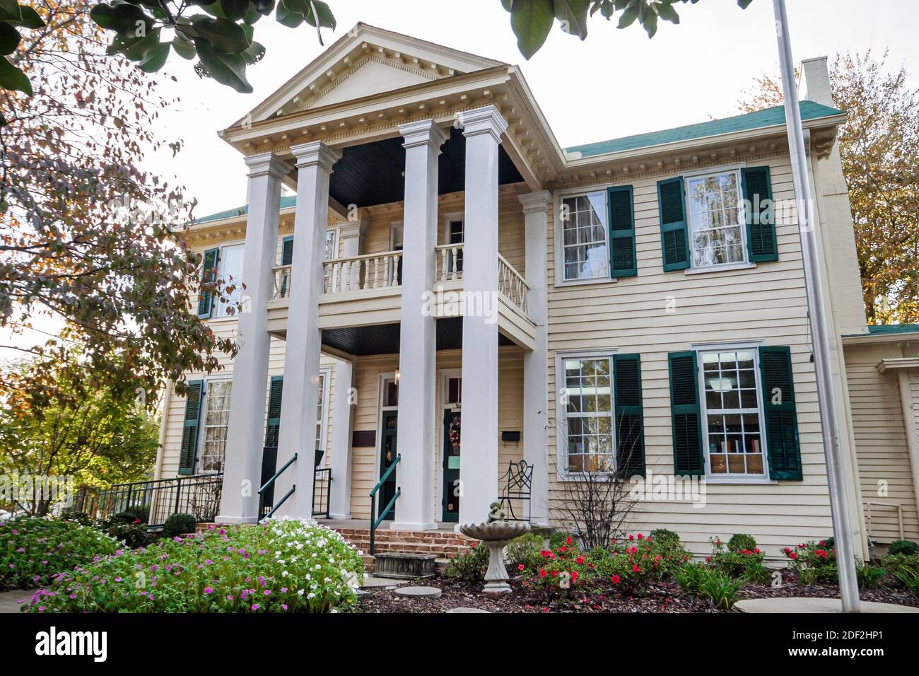 Alabama Athènes gouverneur George Smith Houston Memorial Library House, de style fédéral construit 1835 bois deux 2 étages, Banque D'Images
