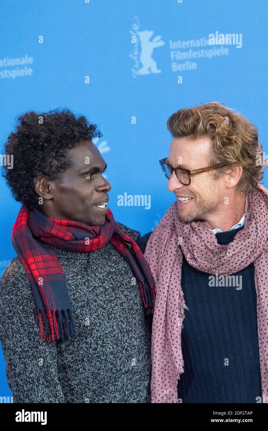 Jacob Junior Nayinggul et Simon Baker assistent à High Ground Photocall dans le cadre de la 70e Berlinale (Berlin International film Festival) à Berlin, en Allemagne, le 23 février 2020. Photo d'Aurore Marechal/ABACAPRESS.COM Banque D'Images
