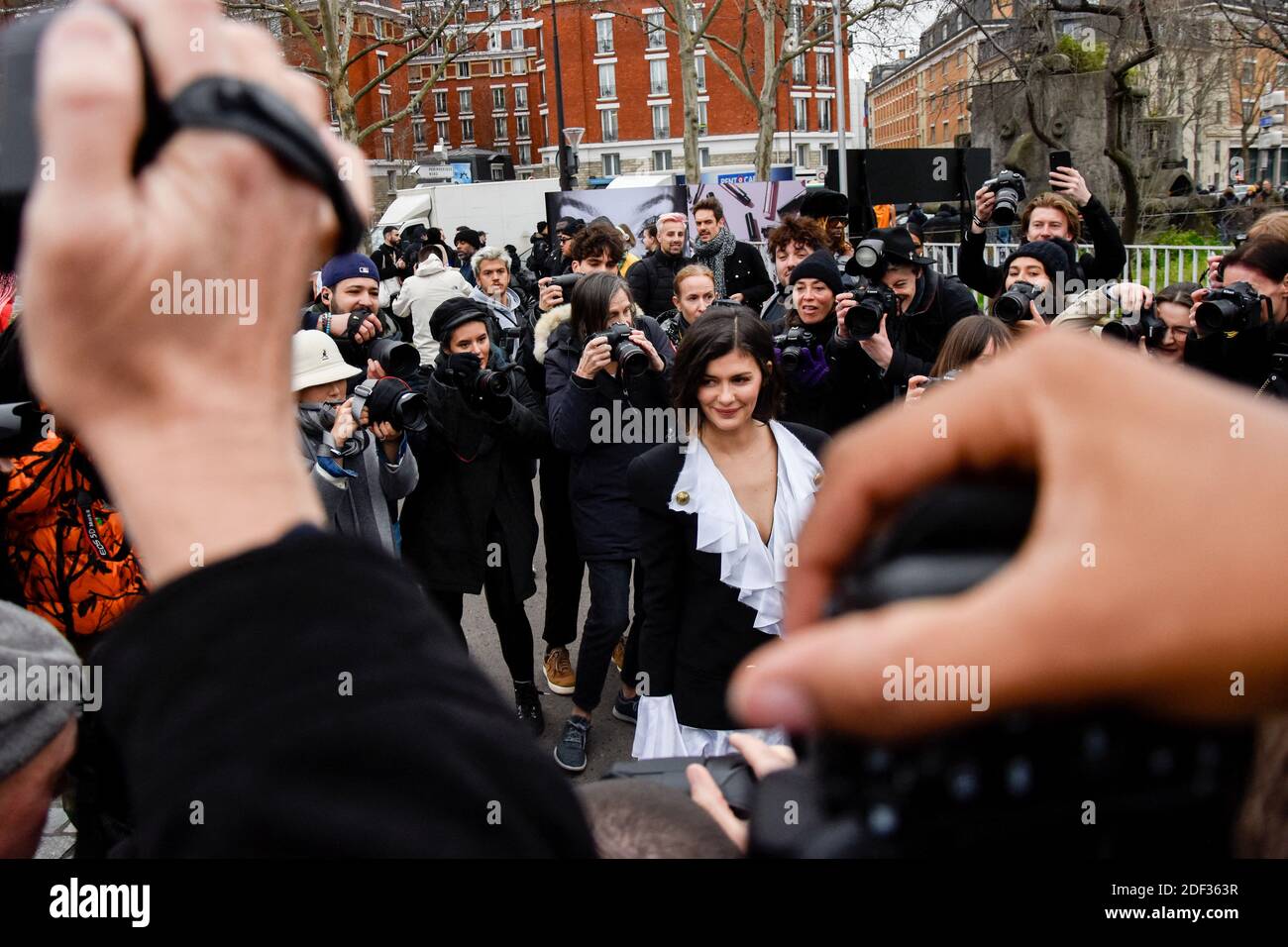 Audrey Tautou arrive au salon Balmain dans le cadre du PfW Womeswear automne/hiver 2020-21 à Paris, France, le 28 février 2020. Photo de Matthias Colboc /ABACAPRESS.COM Banque D'Images