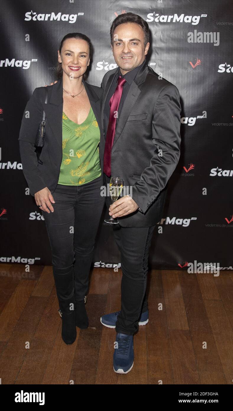 Delphine ZENOUT et Laurent AMAR assistent à la fête de lancement Starmag.com, Paris, France, le 3 mars 2020. Photo de Loïc Baratoux/ABACAPRESS.COM Banque D'Images