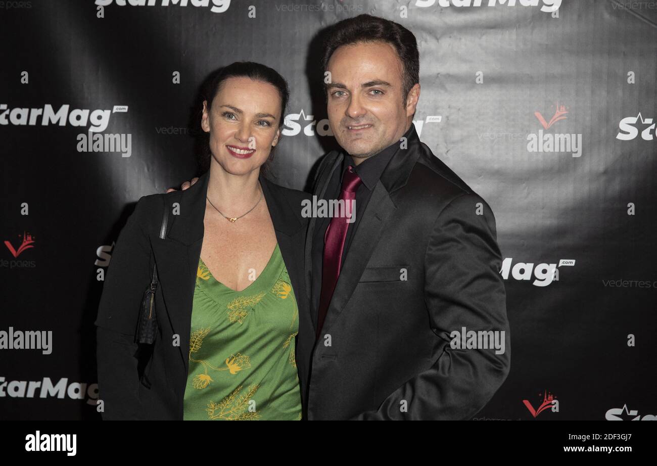 Delphine ZENOUT et Laurent AMAR assistent à la fête de lancement Starmag.com, Paris, France, le 3 mars 2020. Photo de Loïc Baratoux/ABACAPRESS.COM Banque D'Images