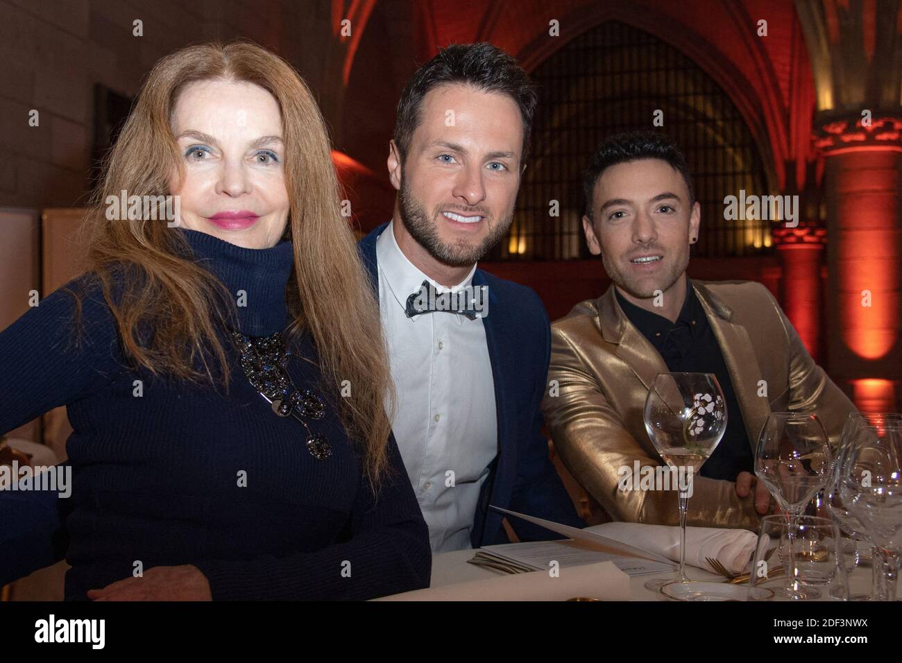 Cyrielle clair, Christian Millette et Maxime Dereymez assistent au Gala Mawoma à la conciergerie de Paris, France, le 09 mars 2020. Photo d'Aurore Marechal/ABACAPRESS.COM Banque D'Images