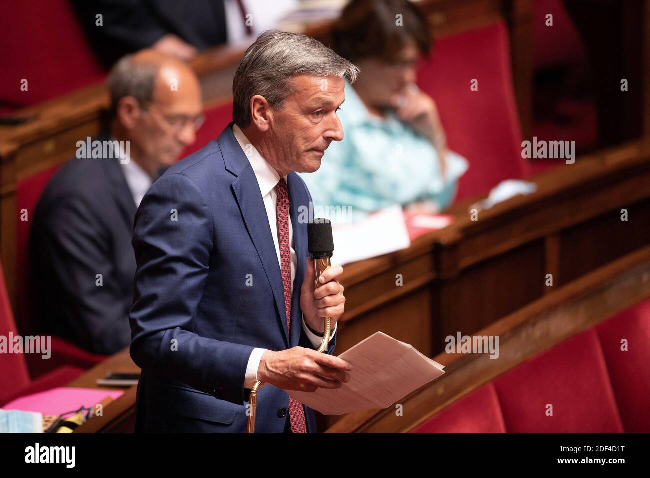 Le député Philippe Vigier assiste à une session de questions au Gouvernement à l'Assemblée nationale française le 2 juin 2020 à Paris, France. Photo de David Niviere/ABACAPRESS.COM Banque D'Images