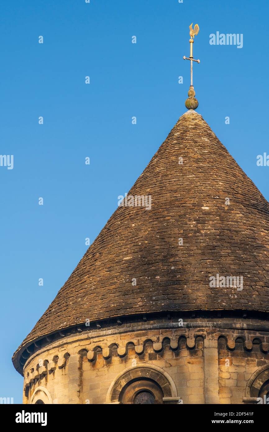 Royaume-Uni, Angleterre, Cambridgeshire, Cambridge, Bridge Street, l'église du Saint-Sépulcre, généralement connue sous le nom d'église ronde Banque D'Images