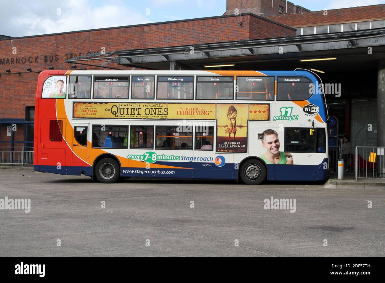 Stagecoach bus comme Kilmarnock, East Ayrshire, Écosse, Royaume-Uni Banque D'Images