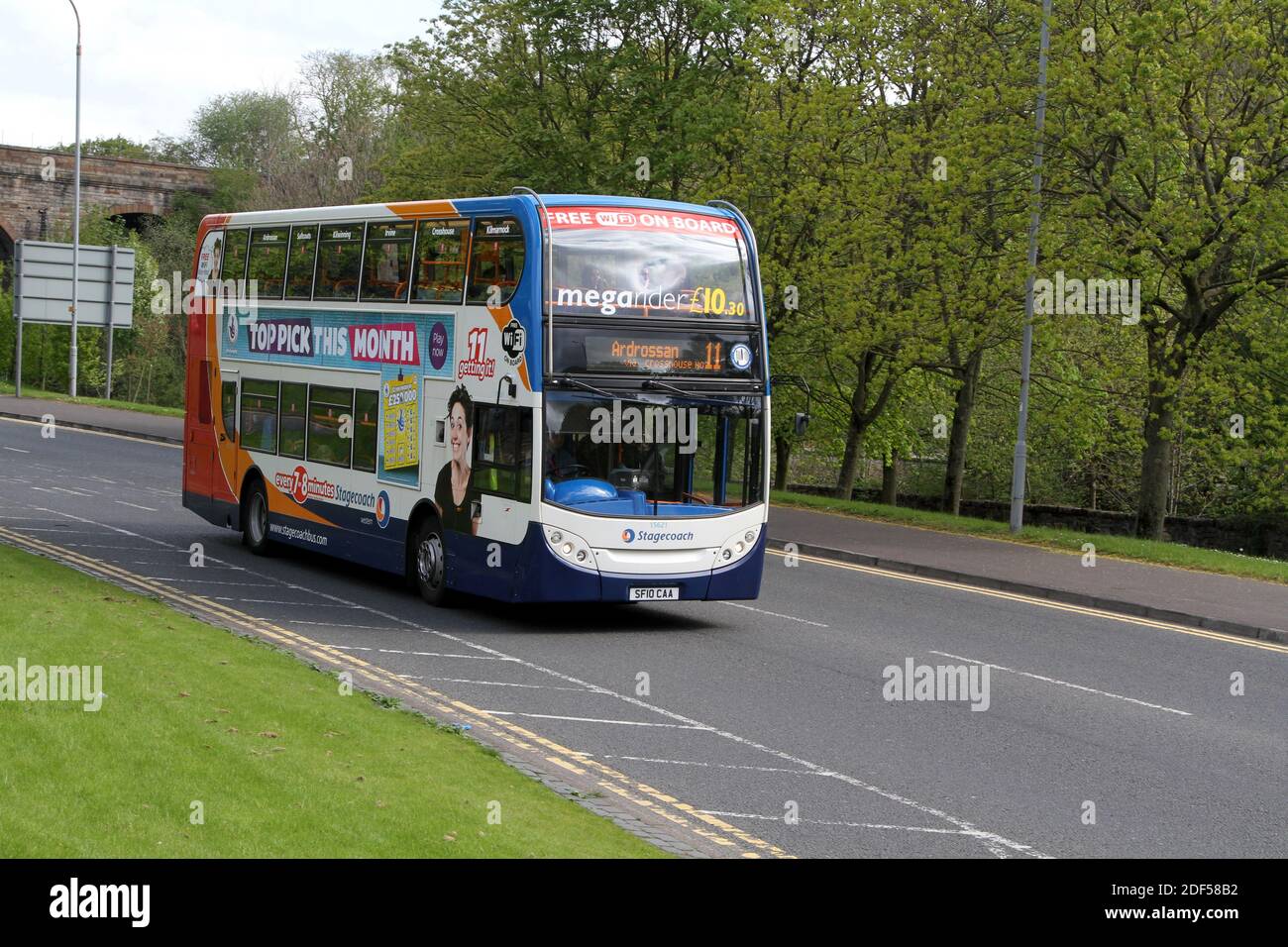 Stagecoach bus comme Kilmarnock, East Ayrshire, Écosse, Royaume-Uni Banque D'Images