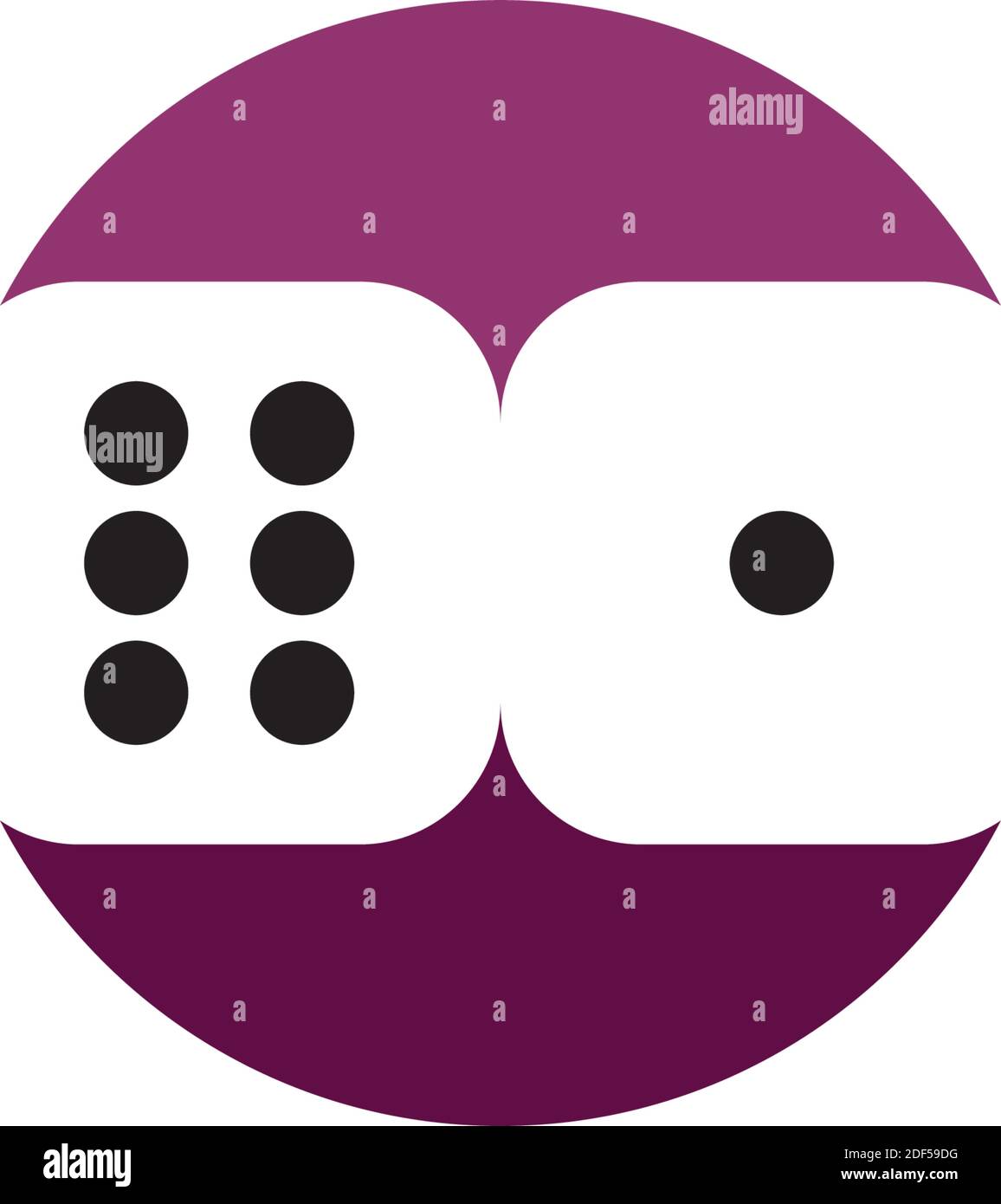 icône de casino de rouleau de dés Illustration de Vecteur