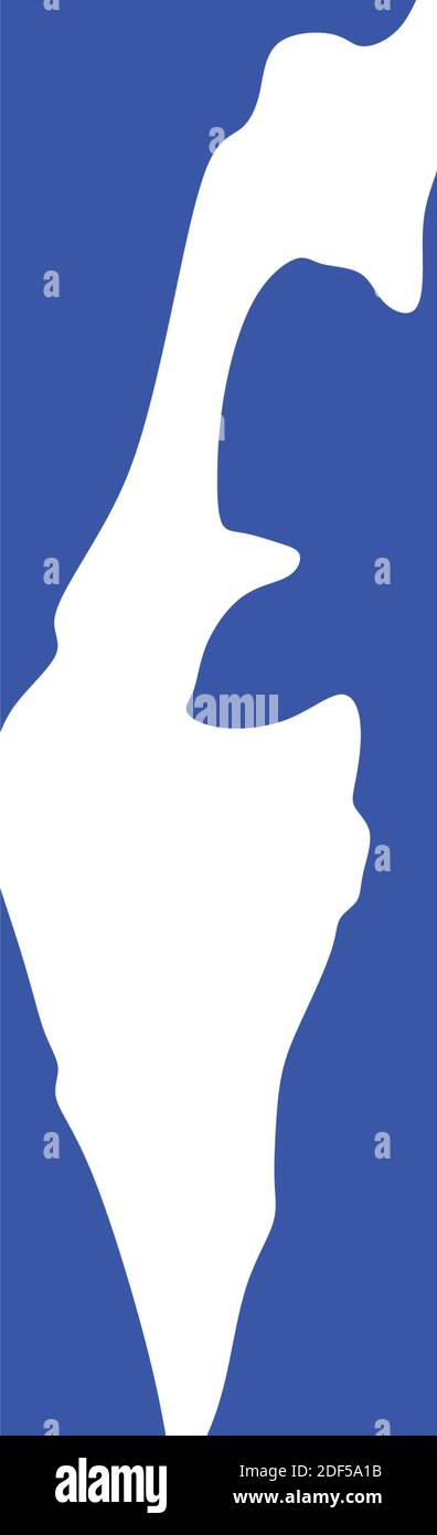 symbole vectoriel de l'icône du logo de la carte israël Illustration de Vecteur