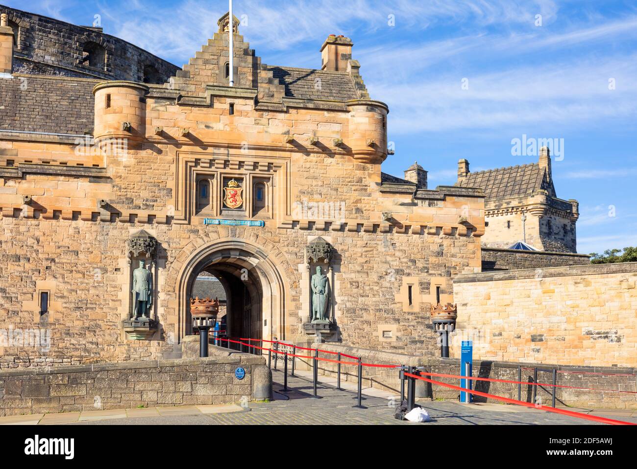 Entrée au château d'Edimbourg et pont-levis Château d'Edimbourg château d'ecosse d'edimbourg château edimbourg Old Town Edinburgh Midlothian Scotland UK GB Banque D'Images