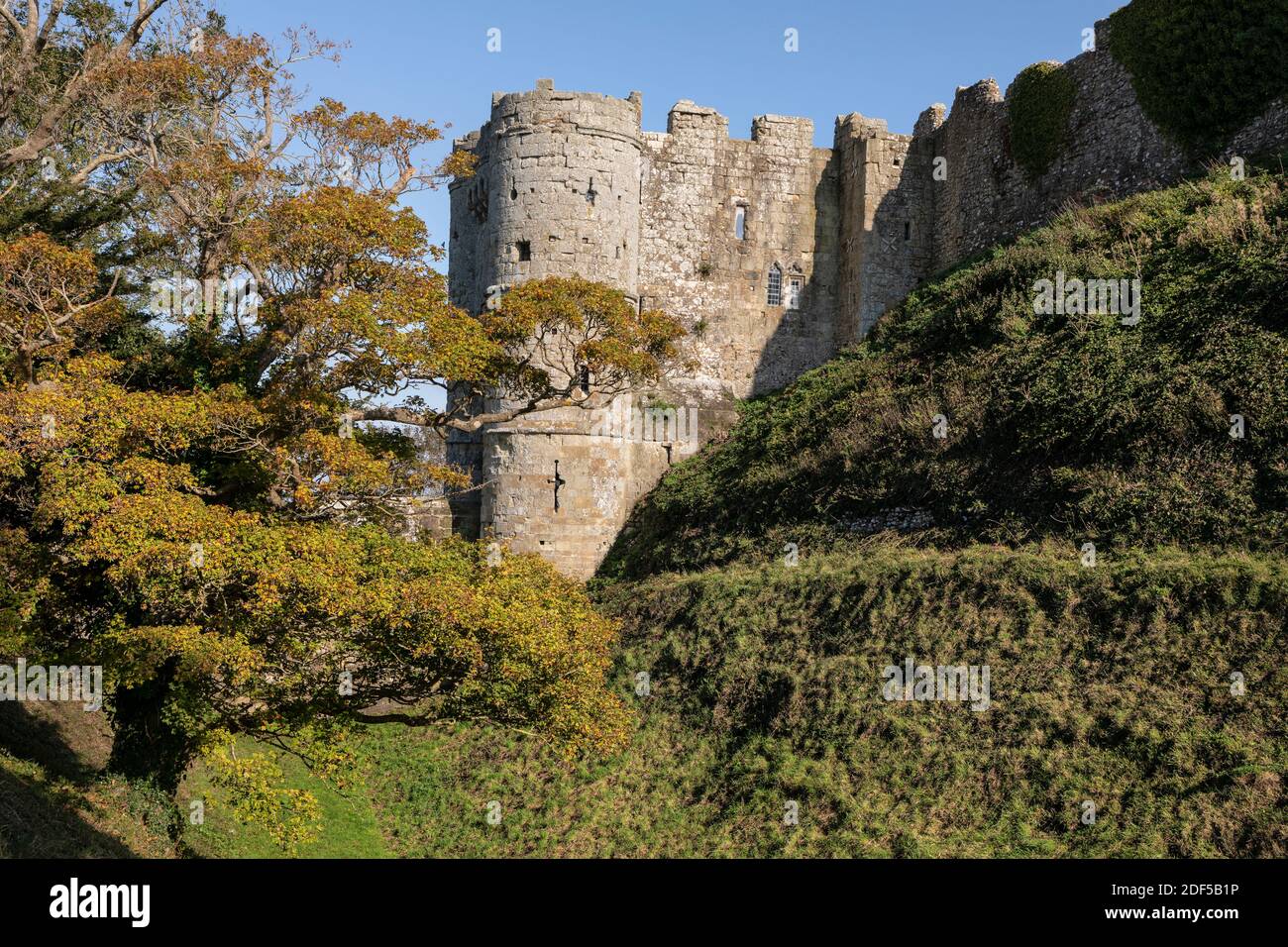 Château de Carisbrooke, Newport, île de Wight Banque D'Images