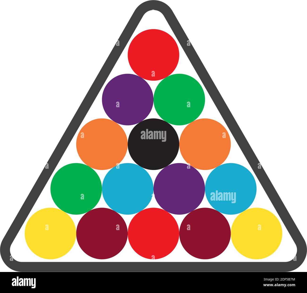 logo de jeu de piscine triangle icône vecteur Illustration de Vecteur