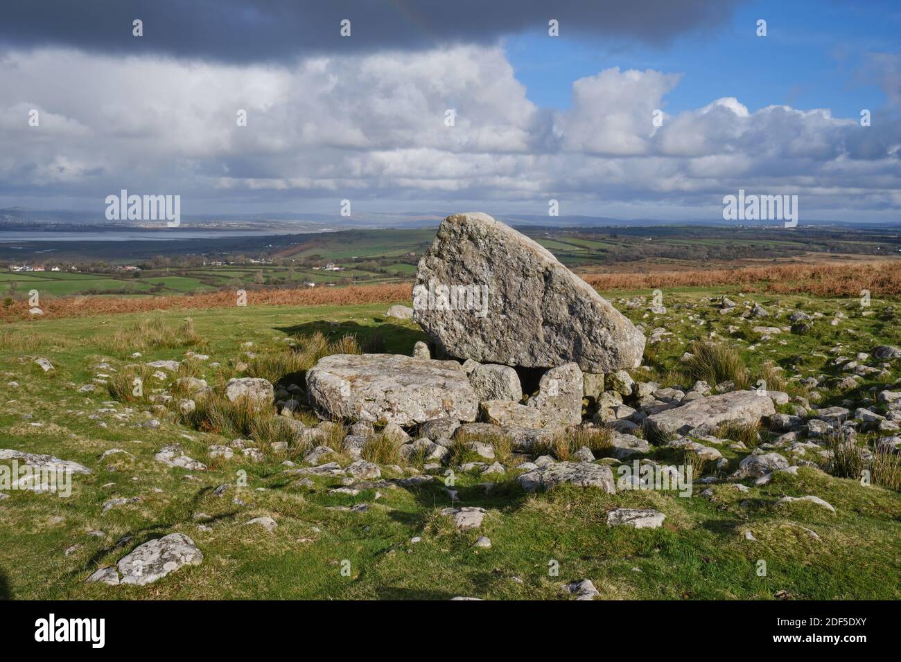 Arthur's Stone, ou Maen Ceti, sur la péninsule de Gower, dans le sud du pays de Galles Banque D'Images