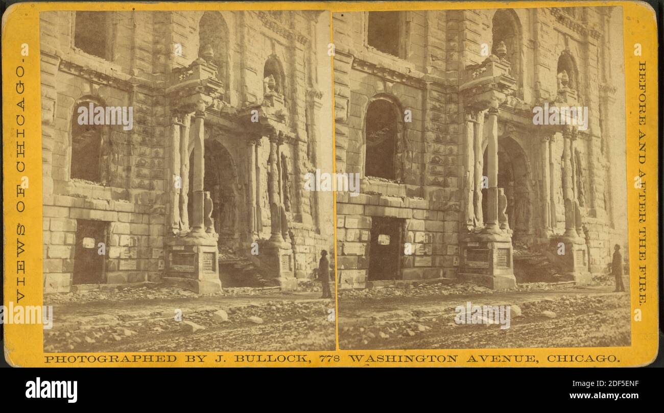 West End of court House., image fixe, stéréographes, 1871, Bullock, John (b. 1827 Banque D'Images