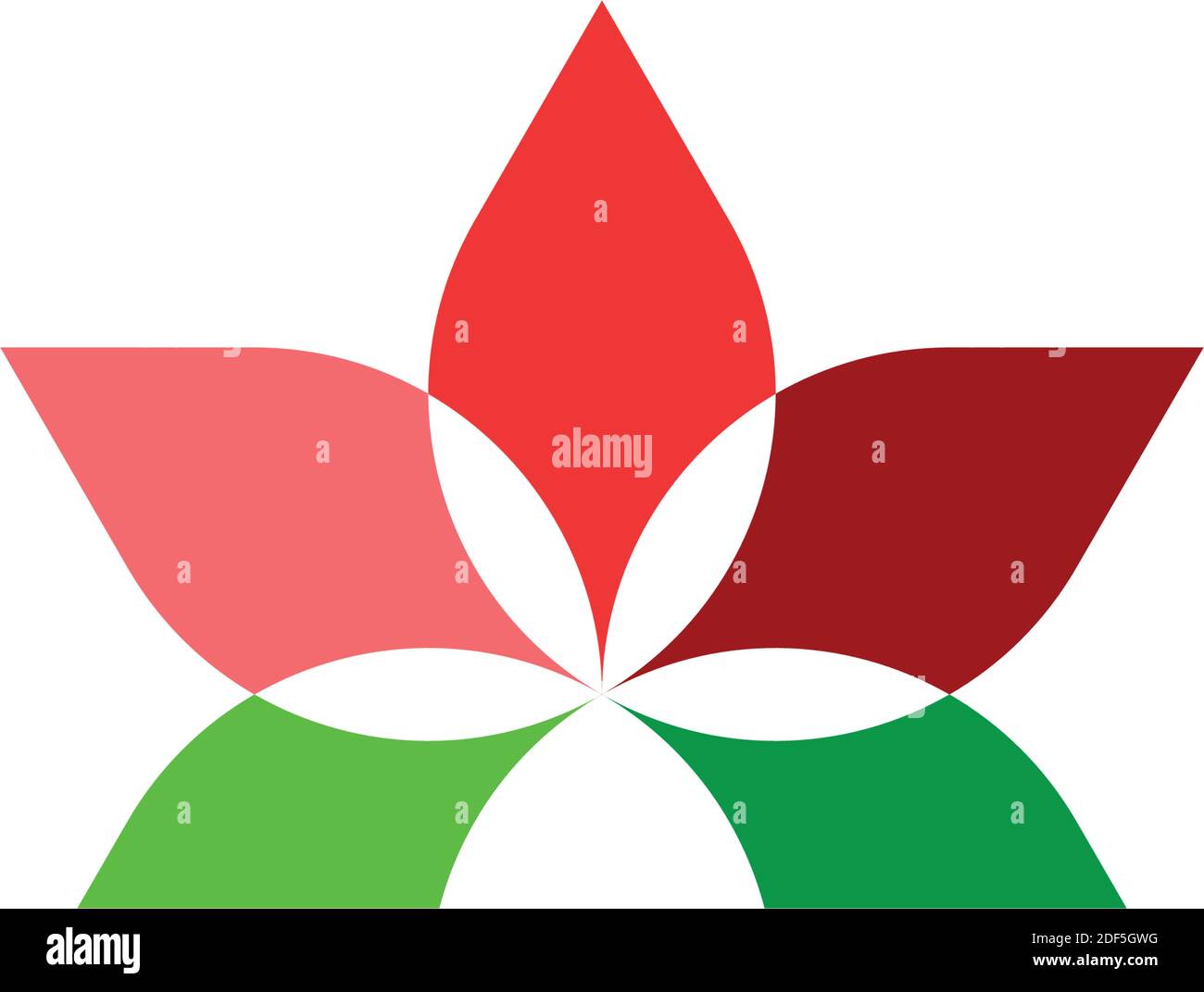 motif abstrait de logo de la fleur Illustration de Vecteur