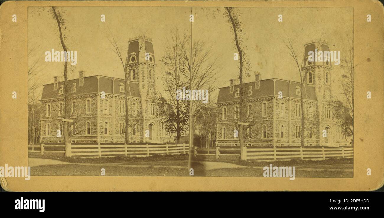 Memorial Hall, Waterville., image fixe, stéréographes, 1850 - 1930 Banque D'Images