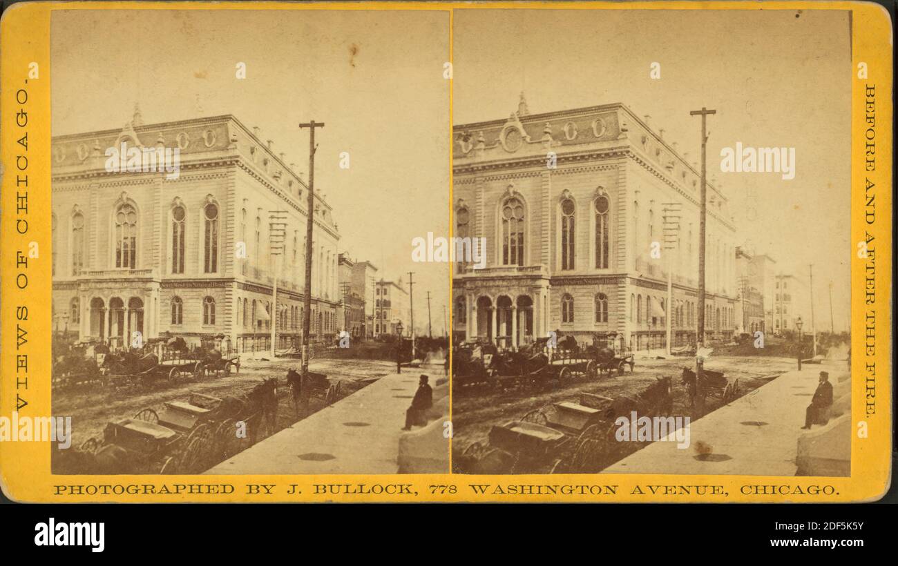 Chambre de commerce., image fixe, stéréographes, 1850 - 1930, Bullock, John (n. 1827 Banque D'Images