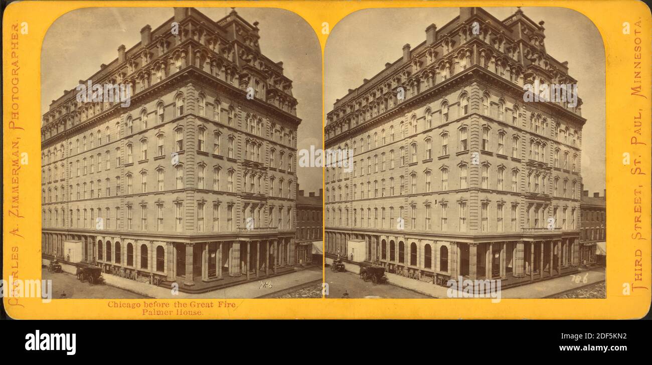 Palmer House., image fixe, stéréographes, 1850 - 1930, Zimmerman, Charles A. (1844-1909 Banque D'Images