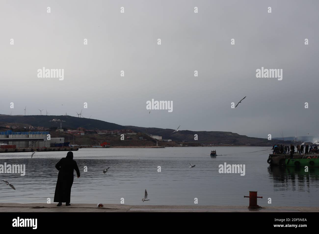 les graines de femme moulettes sur la côte bandima en turquie Banque D'Images