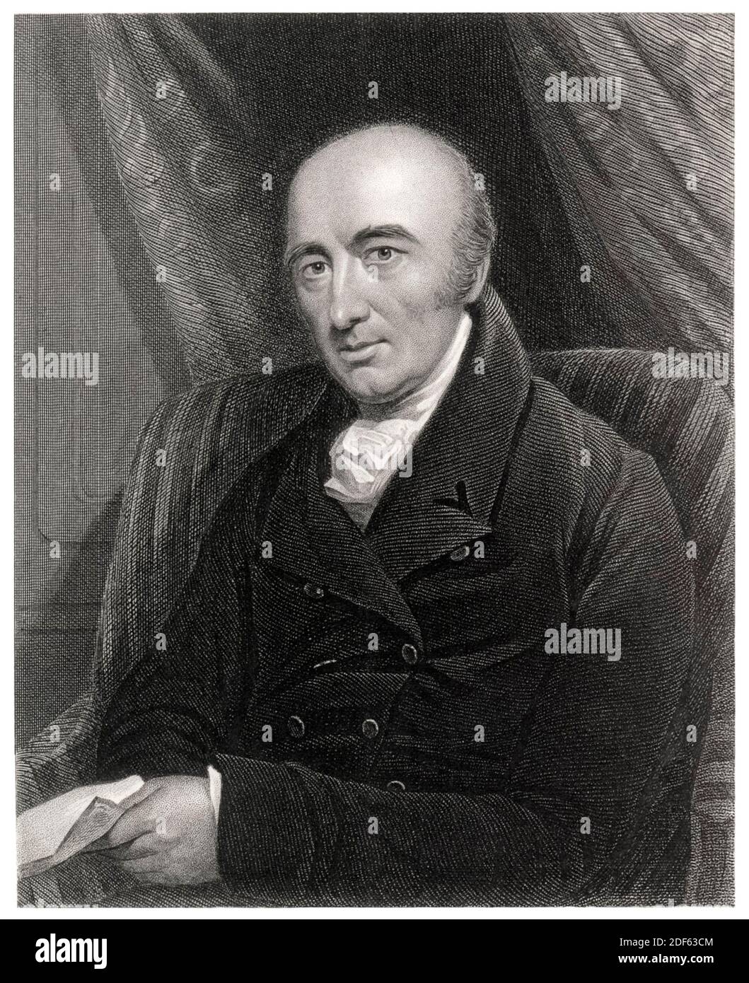 Chimiste et physicien anglais, William Hyde Wollaston (1766–1828), gravure de portraits d'après John Jackson, vers 1860 Banque D'Images