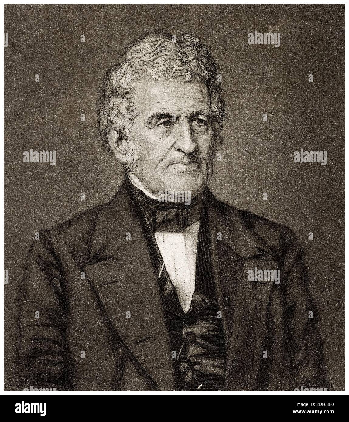 Robert Hare (1781-1858), chimiste américain, gravure de portraits par un artiste inconnu, avant 1899 Banque D'Images