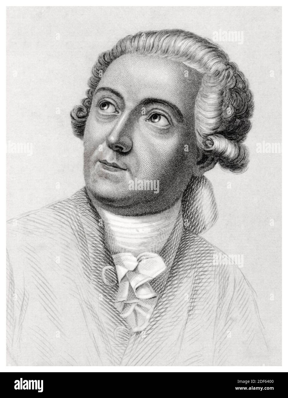 Antoine Lavoisier (1743-1794), noble et chimiste français, gravure de portraits de William G Jackman d'après Jacques Louis David, avant 1860 Banque D'Images