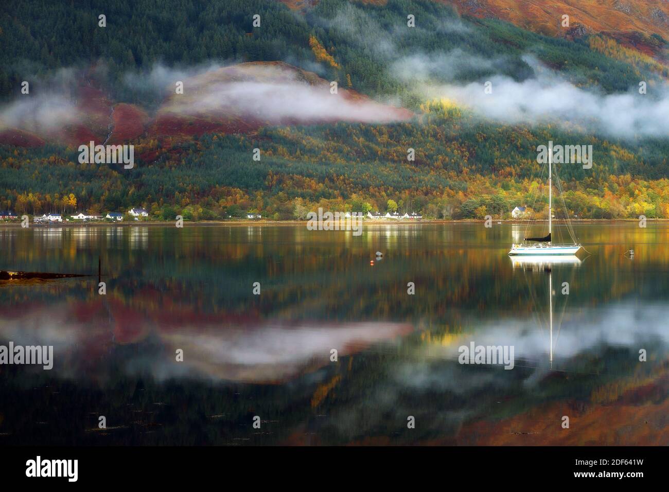 Couleurs d'automne dans la région de Highlands, Ecosse, Europe Banque D'Images