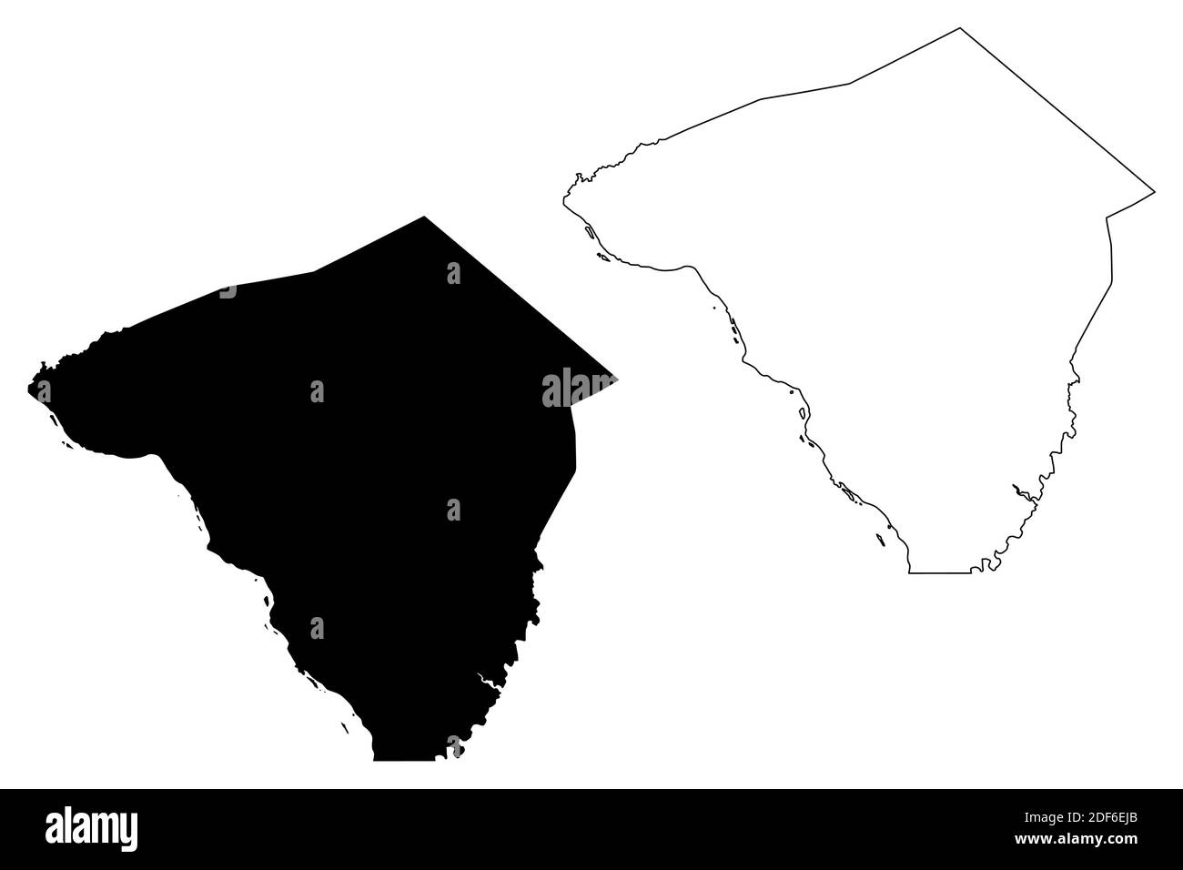 Lancaster County, Commonwealth of Pennsylvania (comté des États-Unis, États-Unis d'Amérique, États-Unis, États-Unis) carte illustration vectorielle, scribble sketch Lengesc Illustration de Vecteur