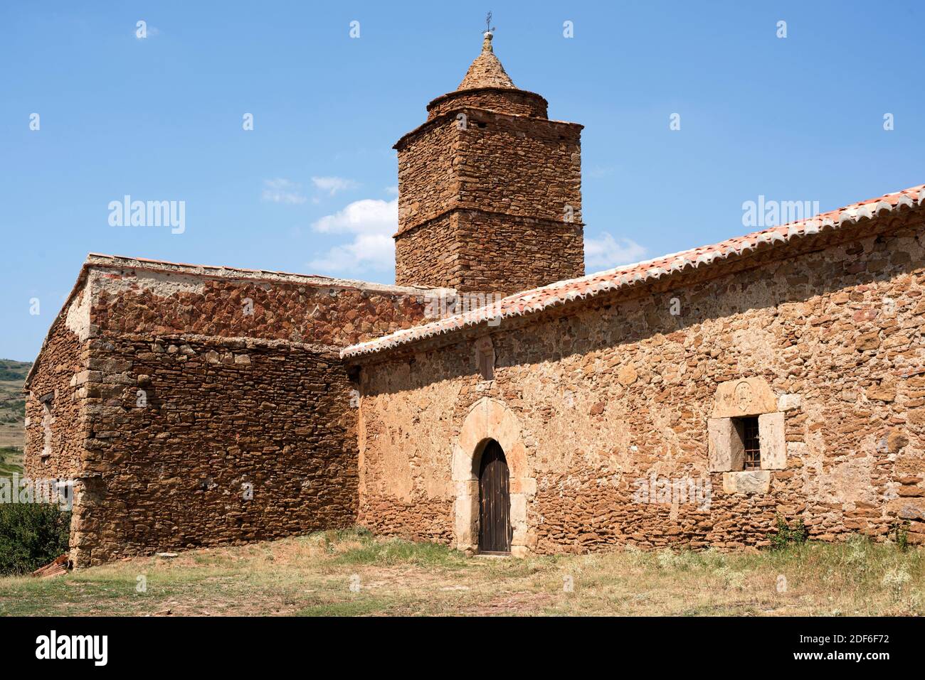 Allepuz, Hermitage de Santa Isabel de Solavientos (XVIe siècle). Région de Maestrazgo, province de Teruel, Aragon, Espagne. Banque D'Images