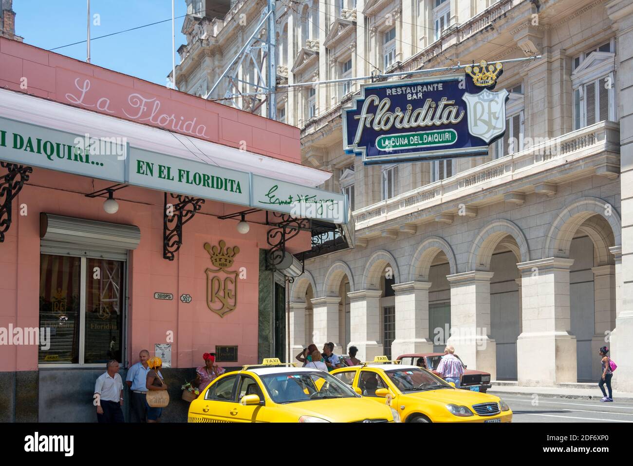 Bar-restaurant Floridita à la Havane, Cuba Banque D'Images