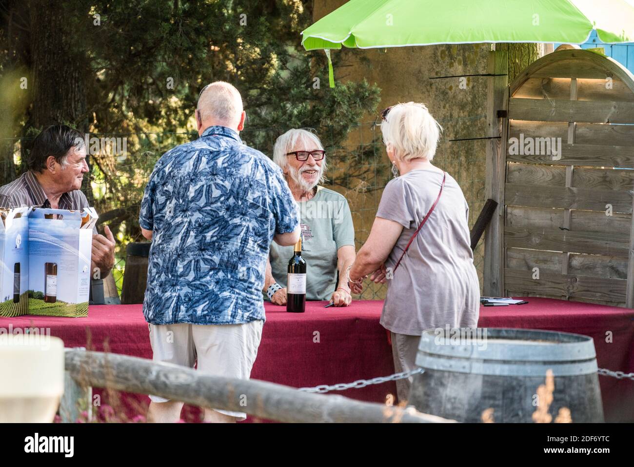 Pierre Richard à son domaine, France, Europe. Banque D'Images