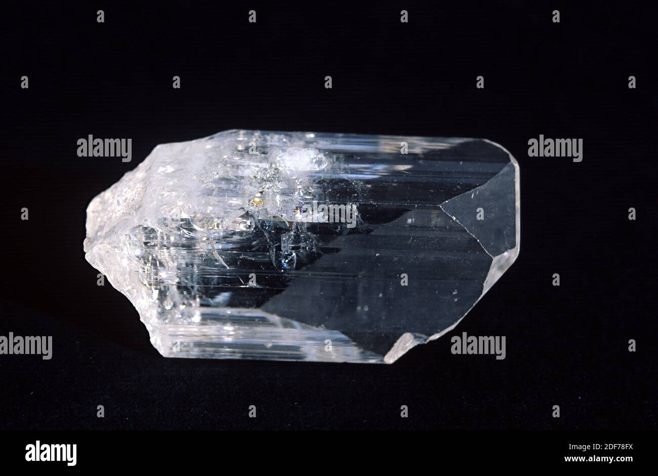 Le Danburite est un silicate de bore de calcium. Cristal transparent. Banque D'Images