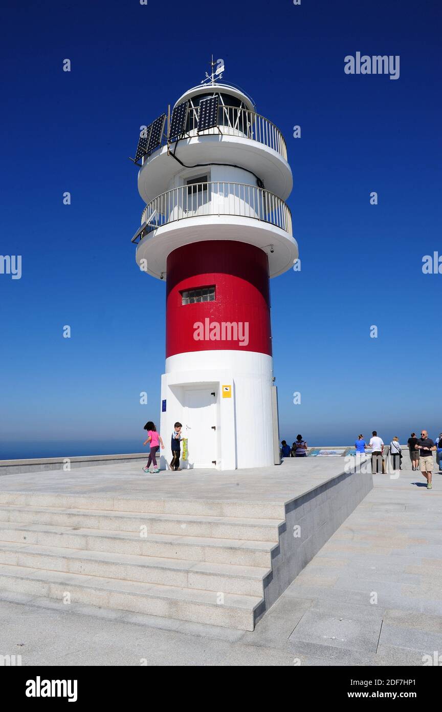 Cap d'Ortegal avec phare. Municipalité de Cariño, LA Corogne, Galice, Espagne. Banque D'Images