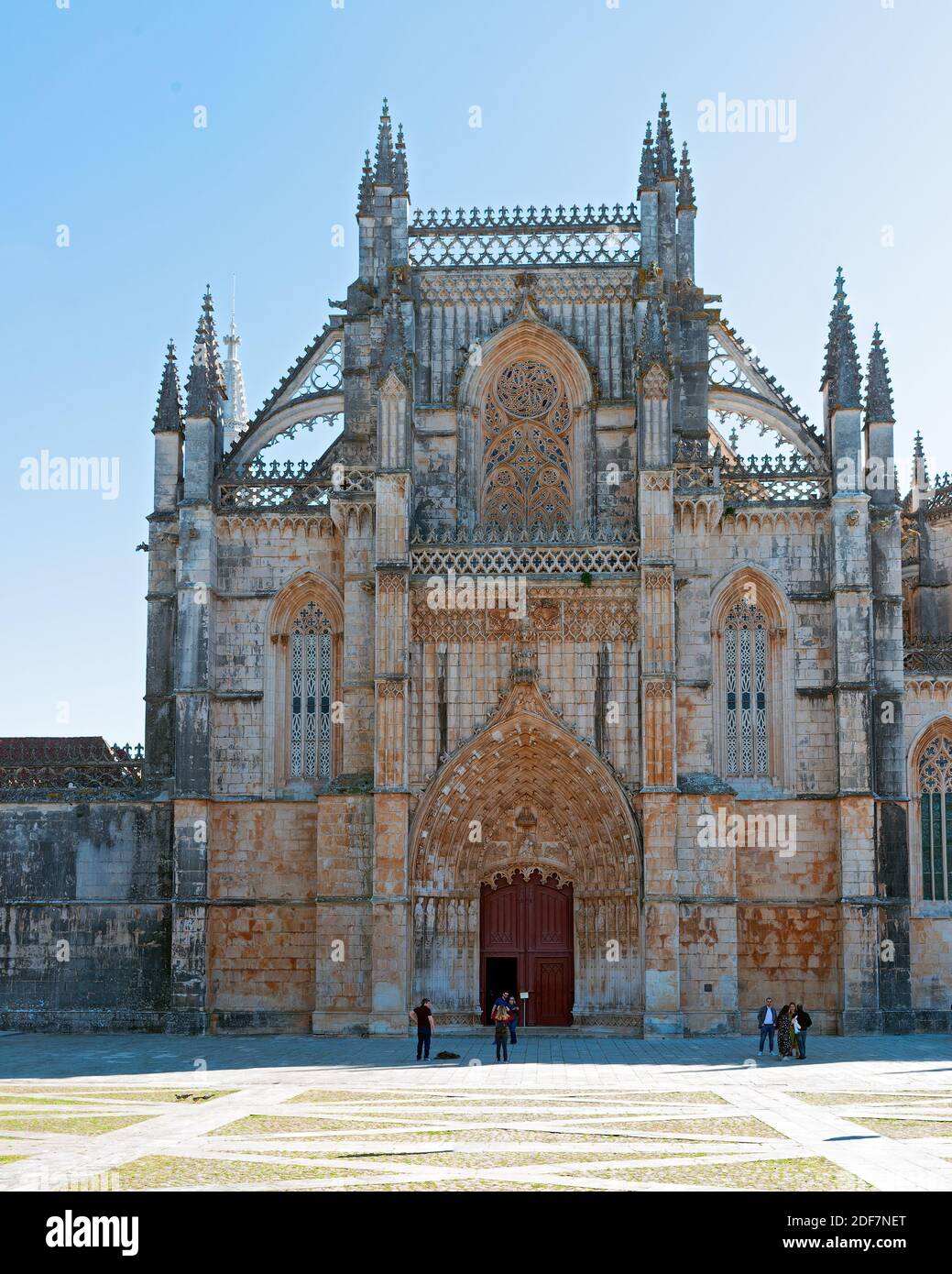 Batalha, Portugal - Février 2020: Monastère (Mosteiro de Santa Maria da Vitoria) Banque D'Images