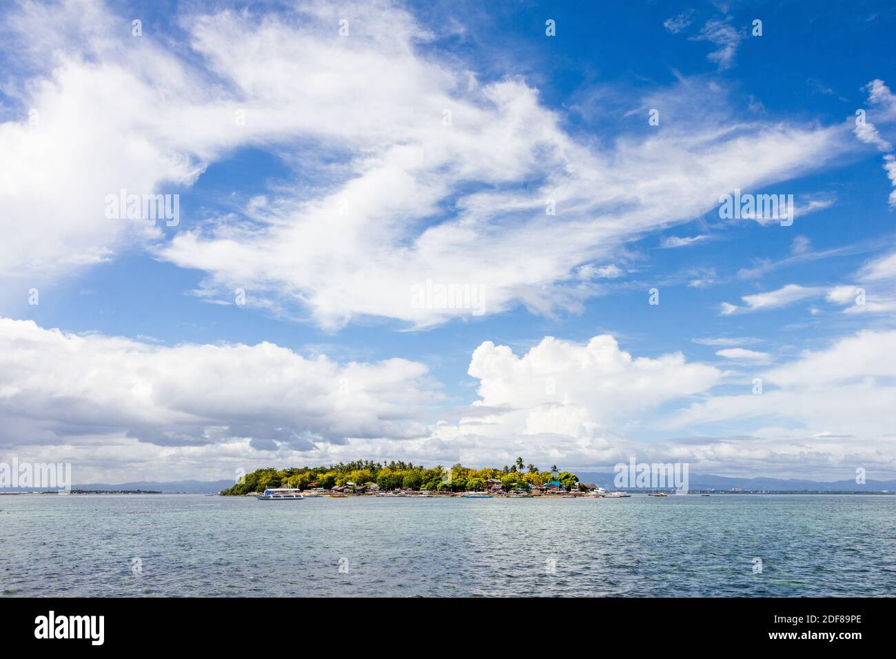 Île Caohagan au large de Mactan à Cebu, Philippines Banque D'Images