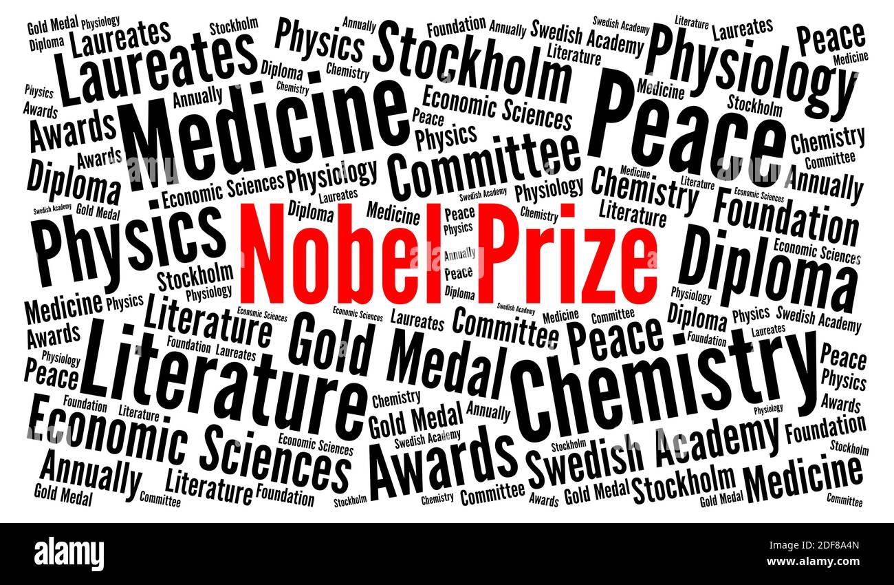 Concept de cloud de prix Nobel Banque D'Images
