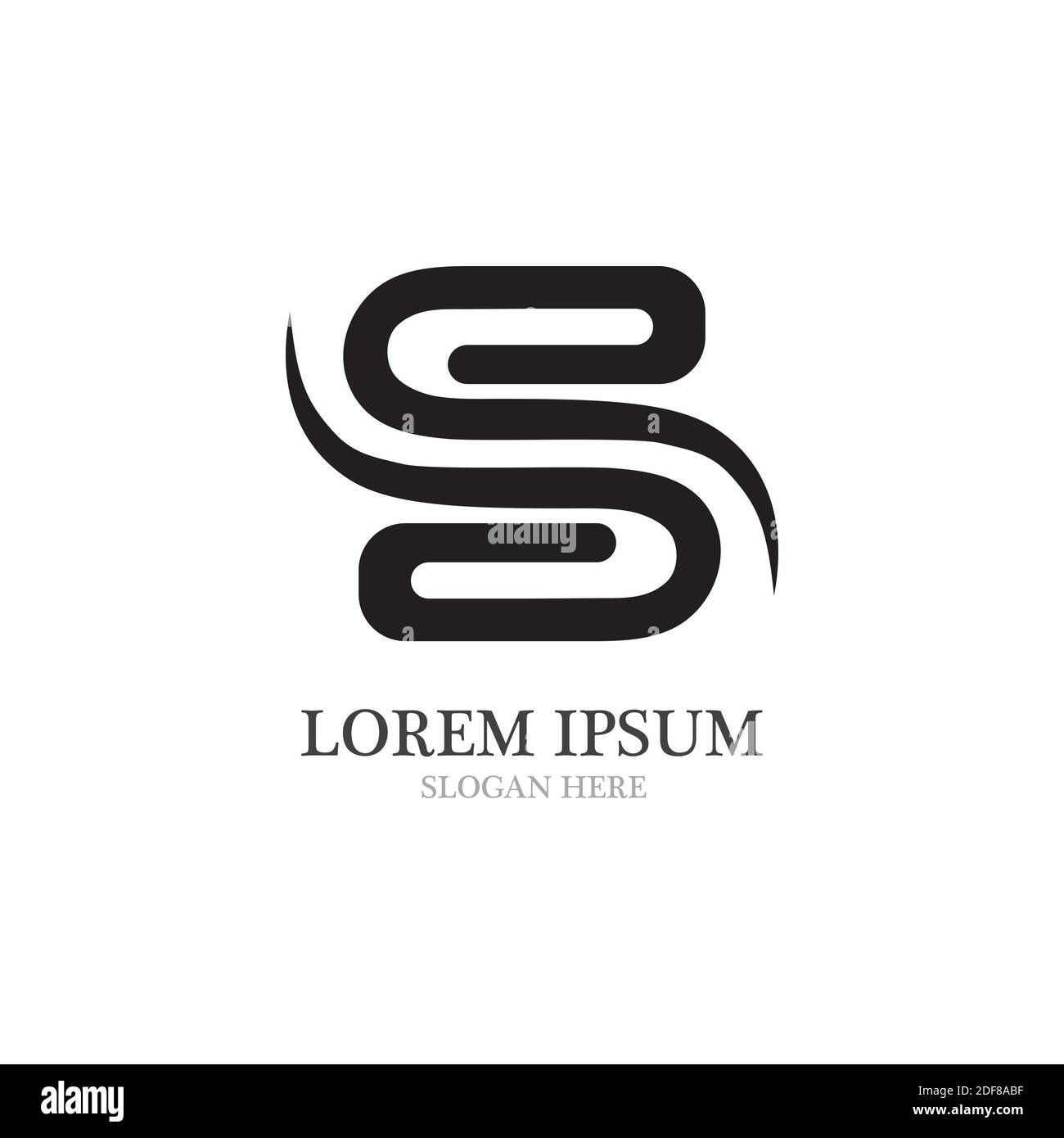 Logo lettre S vecteur de conception d'entreprise Illustration de Vecteur