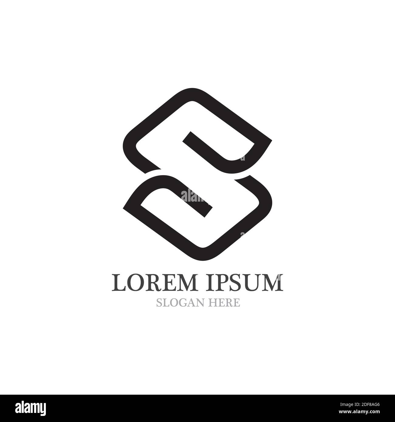 Logo lettre S vecteur de conception d'entreprise Illustration de Vecteur