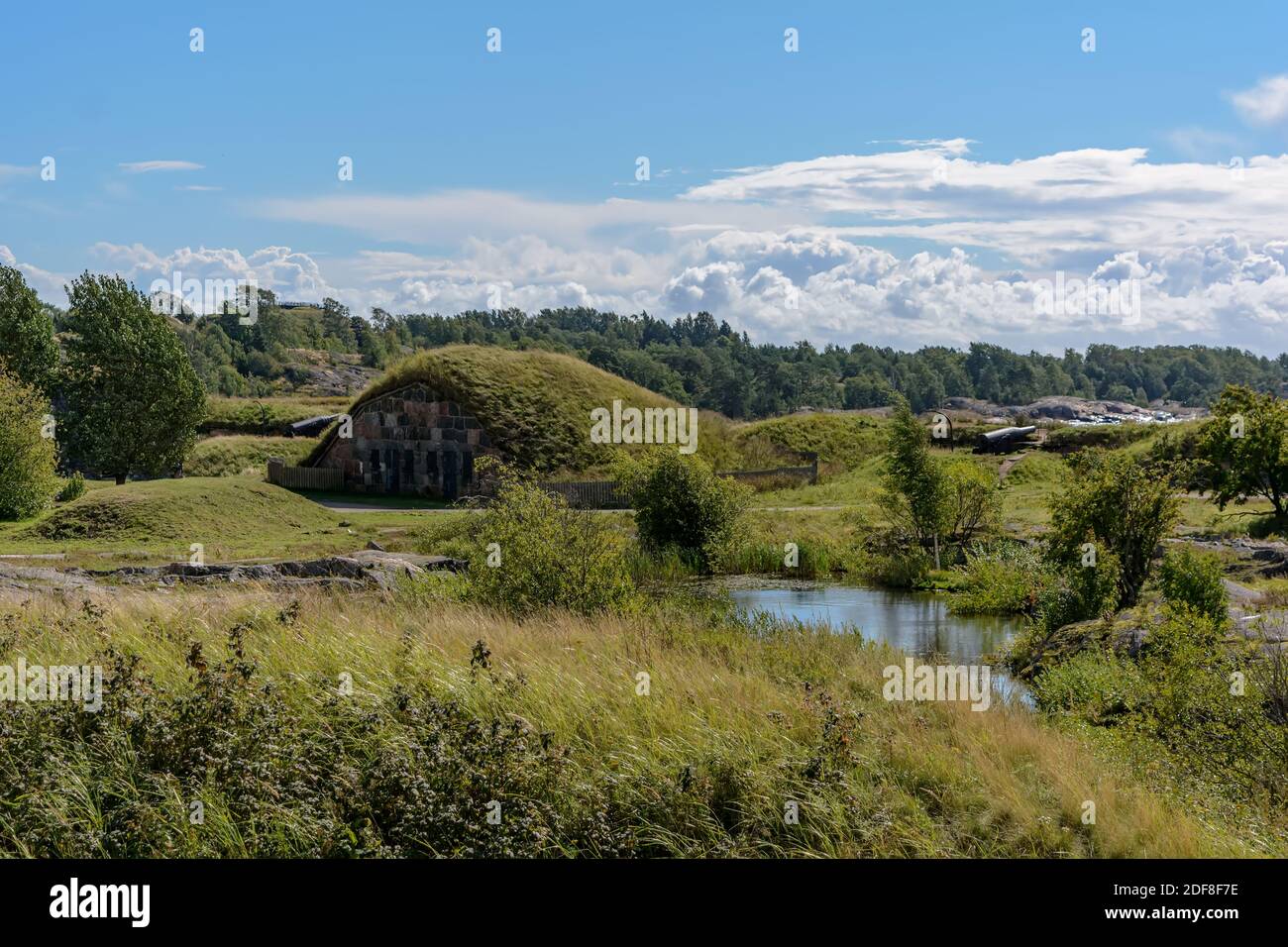 Cave à poudre sur l'île forteresse de Suomenlinna Banque D'Images