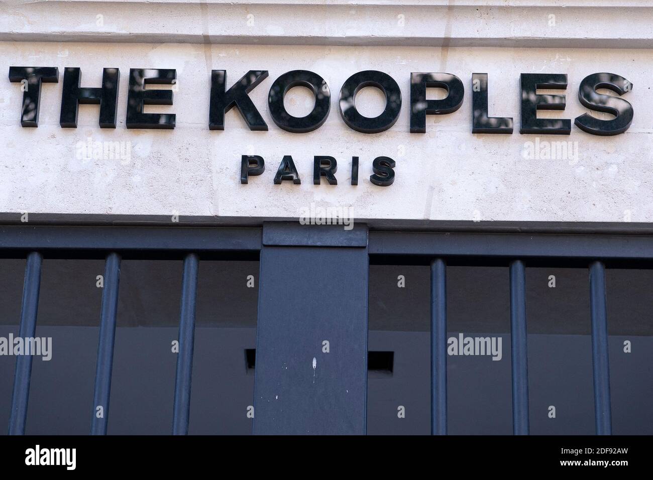 Une enseigne des Kooples à Paris, le 8 avril 2020 à Paris, France.photo de David Niviere/ABACAPRESS.COM Banque D'Images